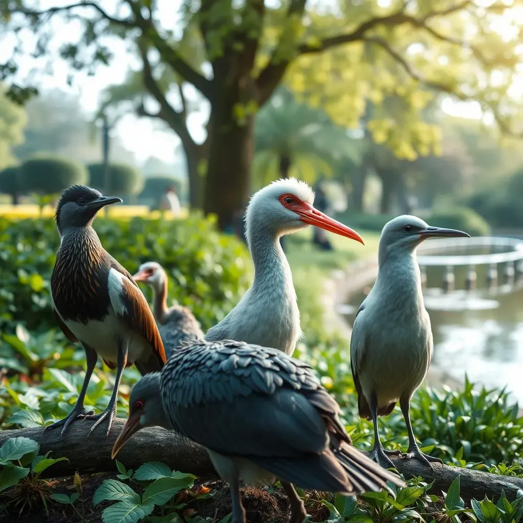 公園で見られる様々な鳥の種類