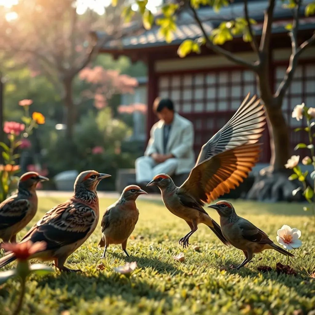 庭で鳥と遊ぶ際の注意点