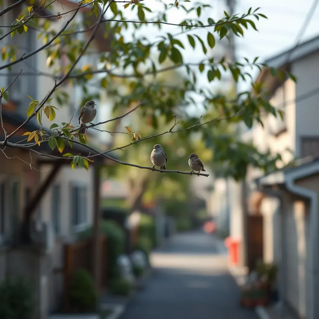 日本の住宅街で出会える、鳴き声が静かな鳥