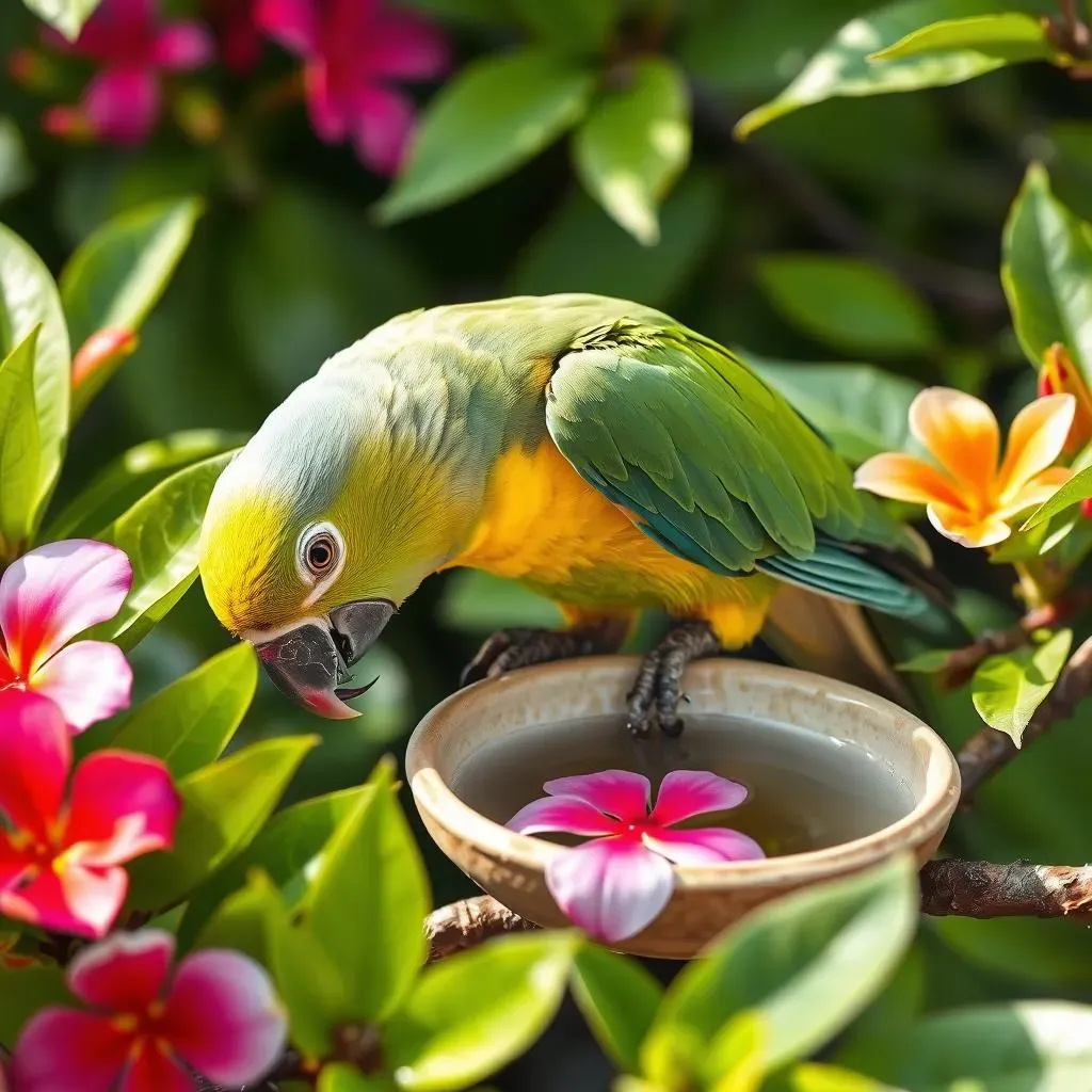 水の与え方と注意点：鳥の健康のために