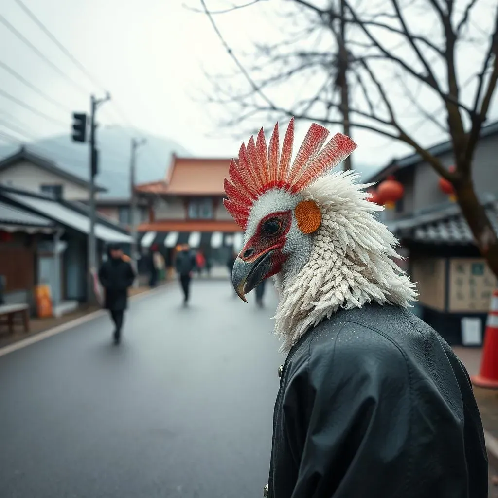 祭りに登場する鳥のモチーフ