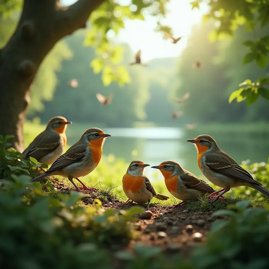 夏の野鳥観察：子育てと水辺の鳥たち